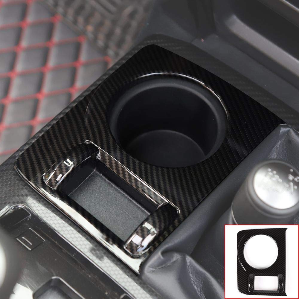 for 4runner 4WD Four-Wheel Drive Panel Cup Holder Trim fit Toyota 4runner SUV 2010-2019(Carbon Fiber Grain)