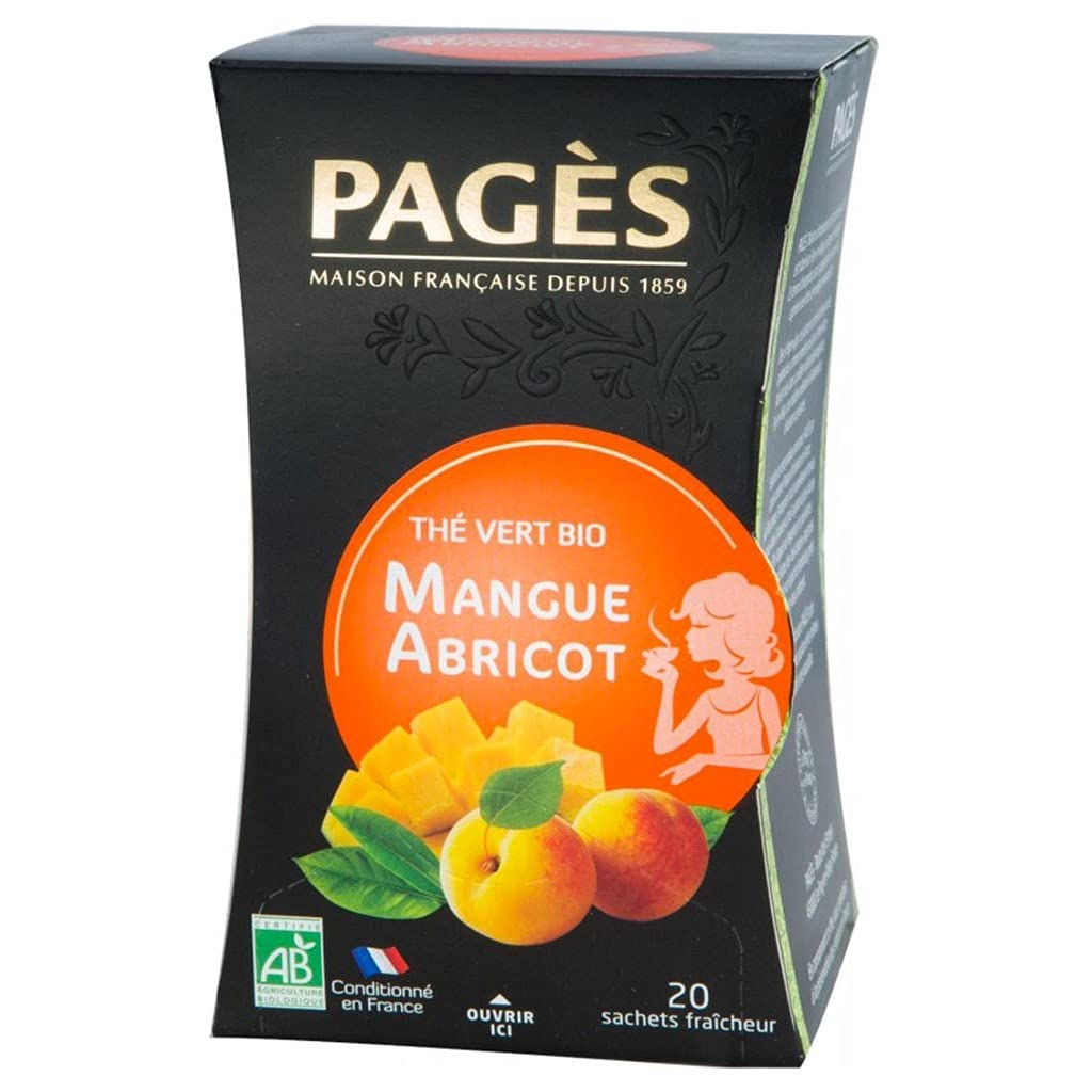 Strony Herbata Zielona Morela Mango Organiczna 20 torebek (zestaw 3 szt
