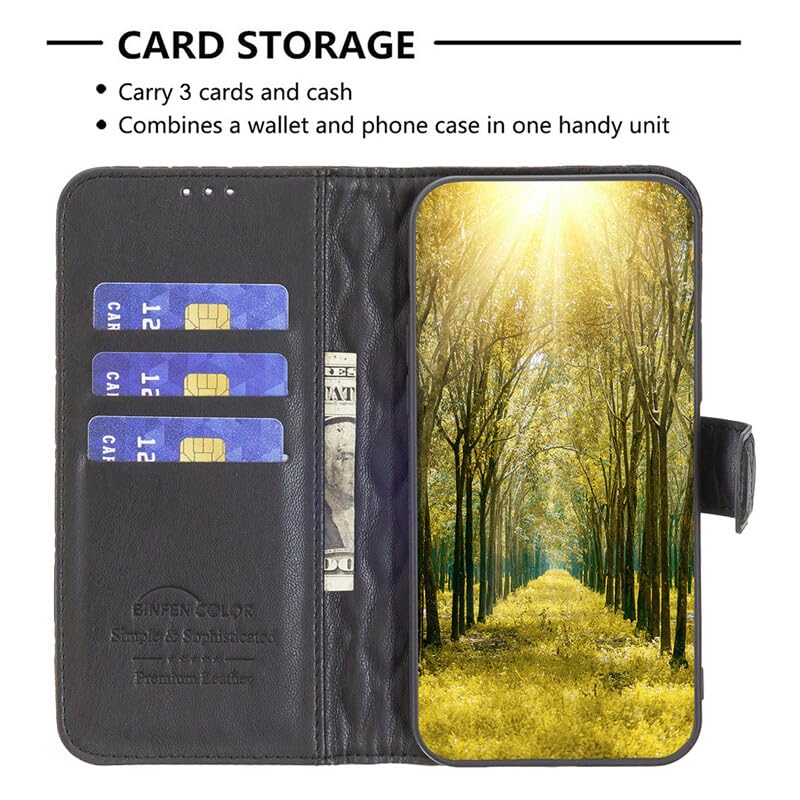 Generic etui kompatybilne z TCL 306 (kolor: fioletowy) skórzany portfel etui premium magnetyczne etui z klapką przegródki na karty