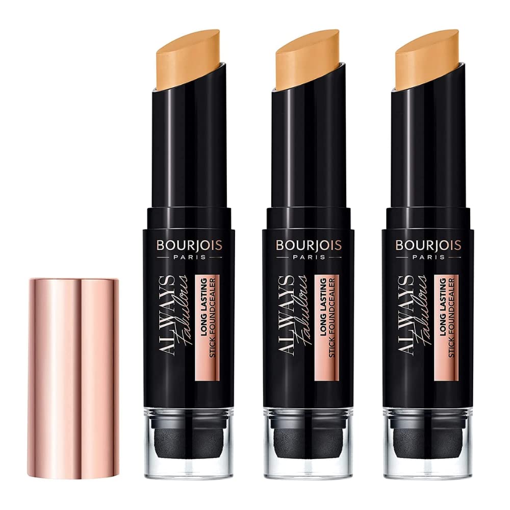 3 x Bourjois Always Fabulous Long Lasting Stick Foundcealer - 415 Sand Sable