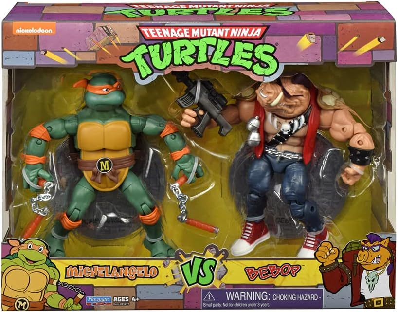Teenage Mutant Ninja Turtles Mikey vs. Bebop 2 Pack