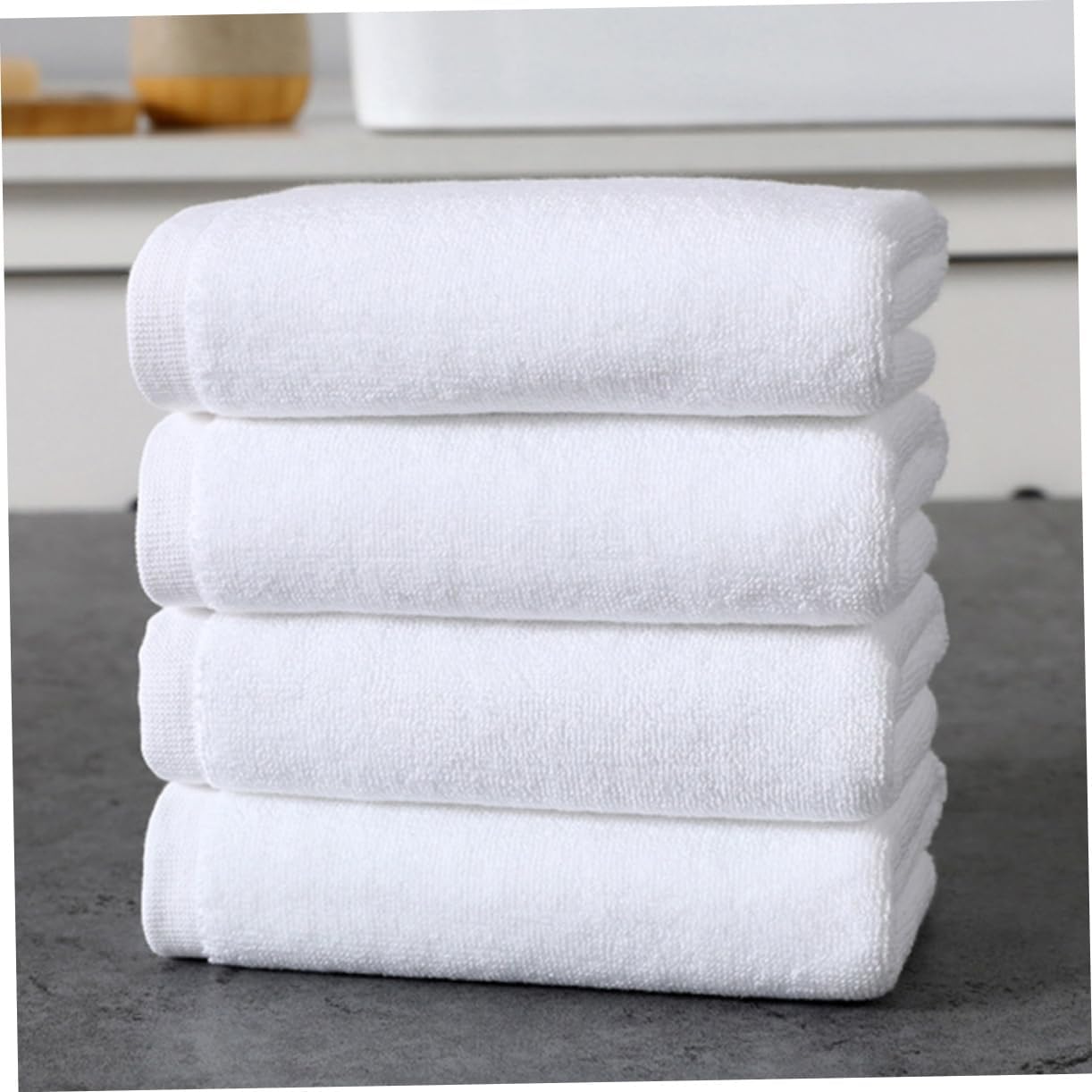 BESTYASH 3Pcs Absorbent Cotton Towels for Bathroom Gym Lightweight Washcloths High Absorption for Daily Use Cotton Multi Purpose Towels