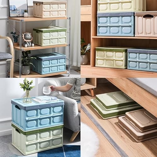 Suinarim Collapsible Plastic Trunk Organizer For Car Storage Bins/Bags For Clothes Durable Plastic Storage For Picnic,Shopping,Go Fishing (1 Pack) #TOP2