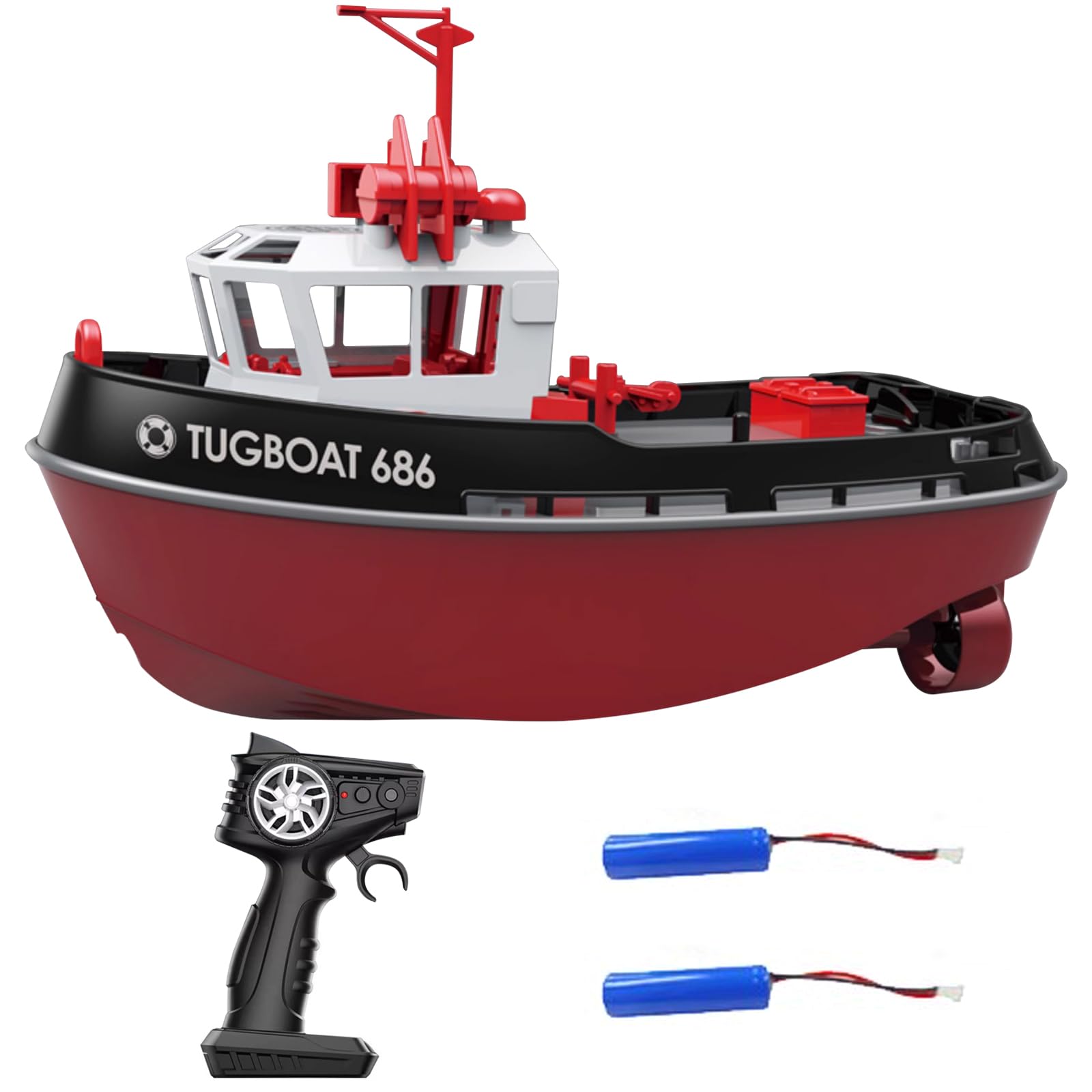 希少 TAMIYA R/C 電動ハーバーボート リモコン バッテリー 充電器付き Amazon.co.jp: ラジコン 船 2.4GHz 1/72 電動 RCタグボート 高速防水