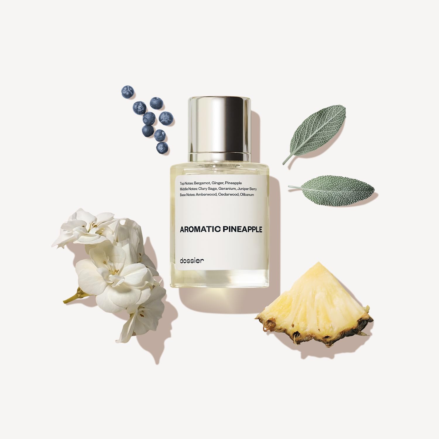 DossierAromatic Pineapple - Eau de Parfum - Inspired by YL's - Perfume Luxury - Pure Infused - Paraben-Free - Vegan - For Men - Fragrance 1.7 oz (Spray 50ml)