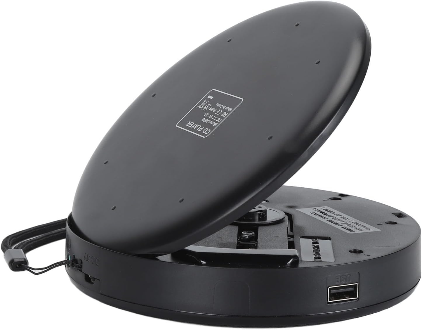 Color Black CD Player Portable, Desktop CD Music Player with Bluetooth and Speakers, Memory Play, Support Most Cd Formats Such As Cd, Cd Rw, Mp3, Anti Skip Rechargeable CD Players for Home