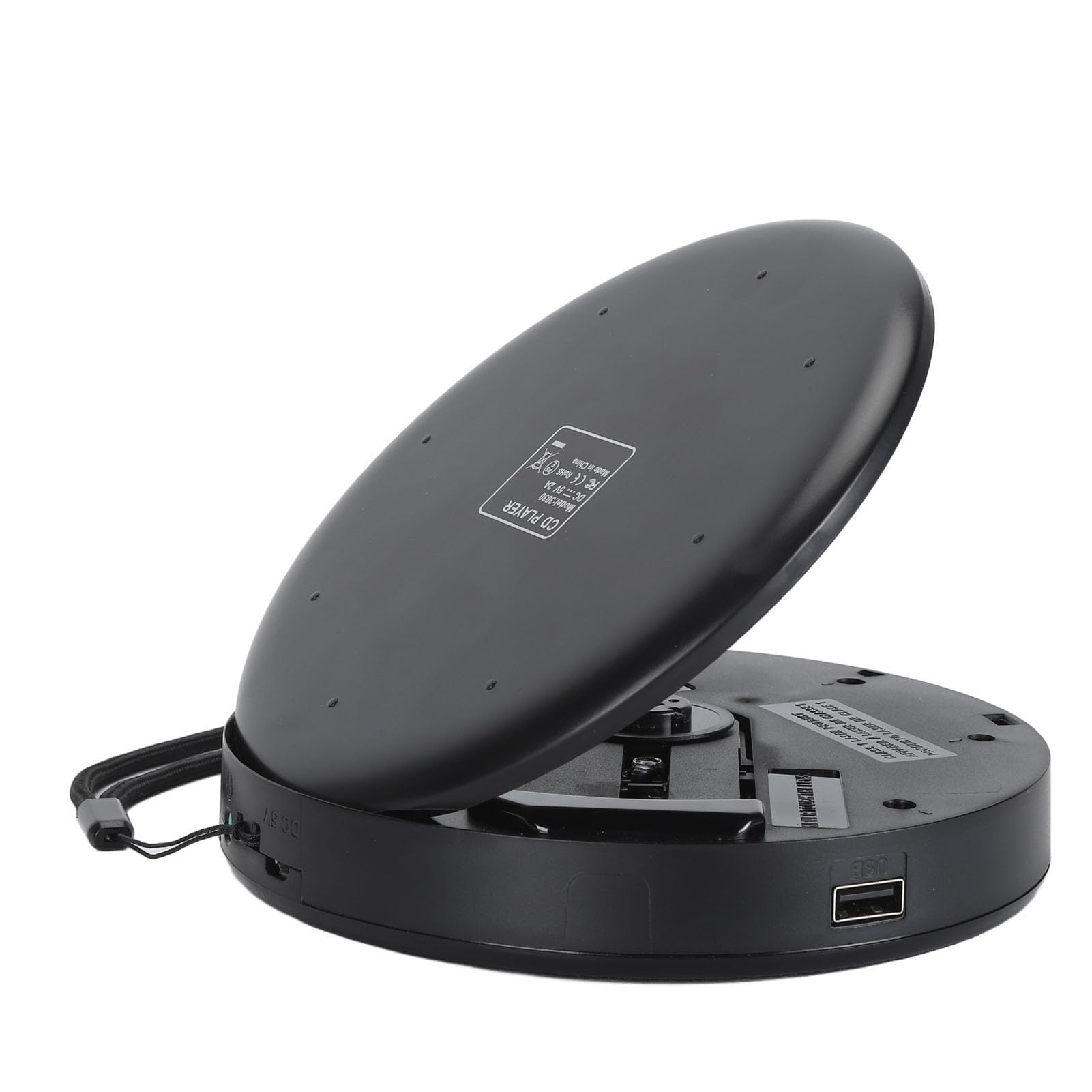 Reproductor de CD Reproductor de Música Portátil Recargable con Bluetooth 5.0 para Uso Doméstico Al Aire Libre Material ABS