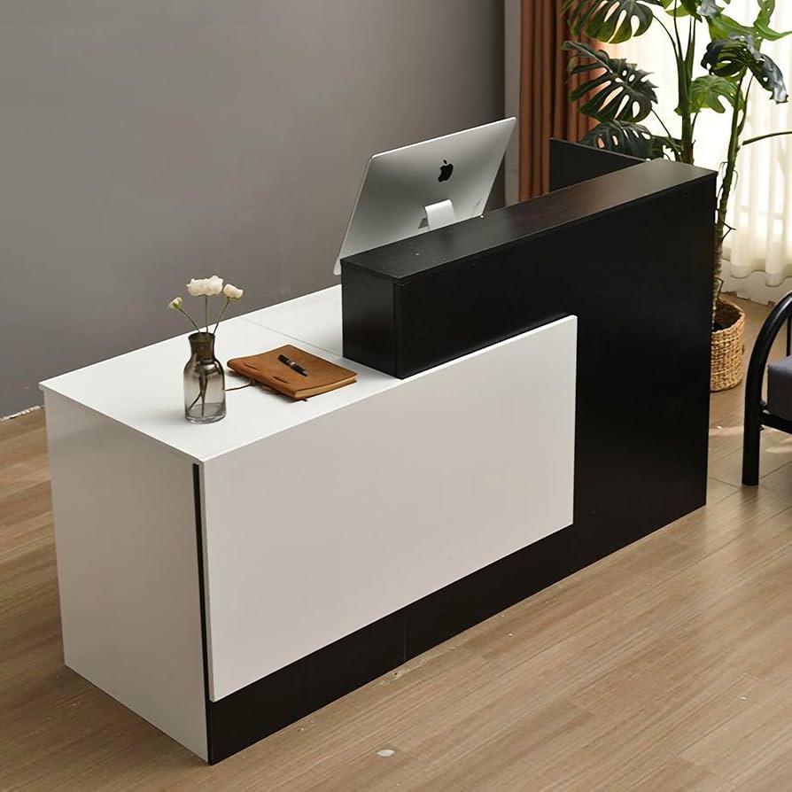 Amazon.co.jp: レジカウンター受付カウンターおしゃれマーブル模様受付