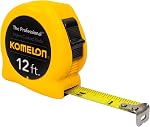 Komelon 4930 The Professional Nylon Coated Steel Blade Tape Measure, 30-Inch by 1-Inch, Yellow Case
