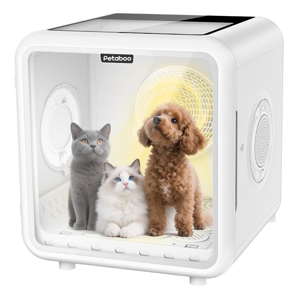 Amazon | Petaboo ペットドライルーム 大容量 猫 ドライヤー 犬用乾燥