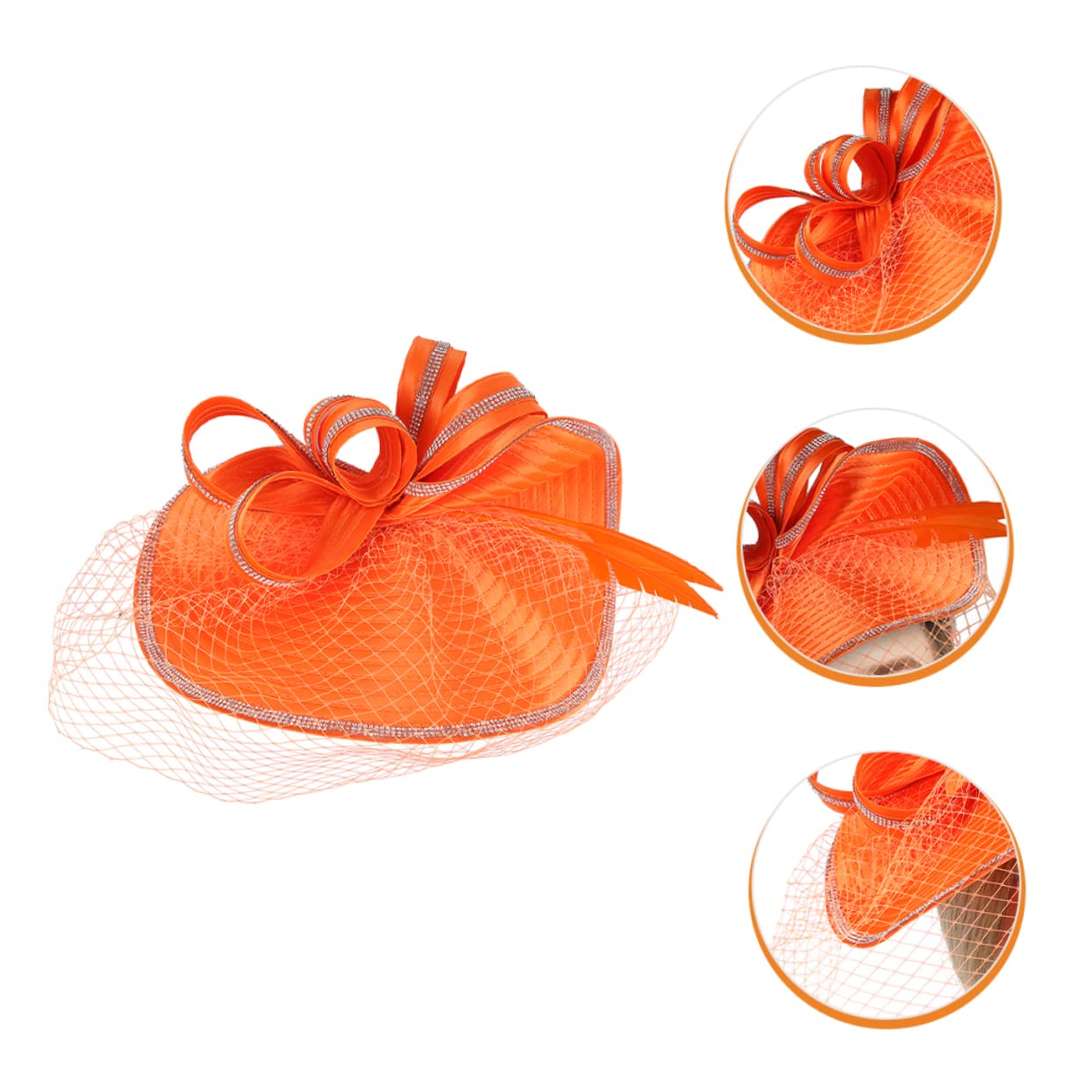 VALICLUD Sombrero Fascinator De Malla Para Eventos Elegantes Para Bodas Fiestas De Té y Cócteles Accesorio De Moda Para Mujeres