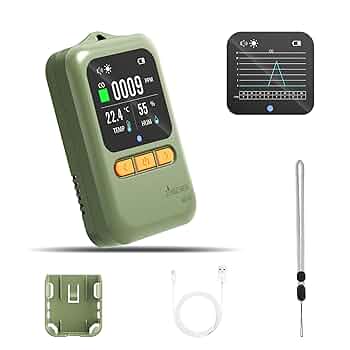 高精度一酸化炭素測定器 - 携帯用、USB充電、音 Amazon.co.jp: 一酸化炭素チェッカー 3in1 検知器 CO濃度/湿度