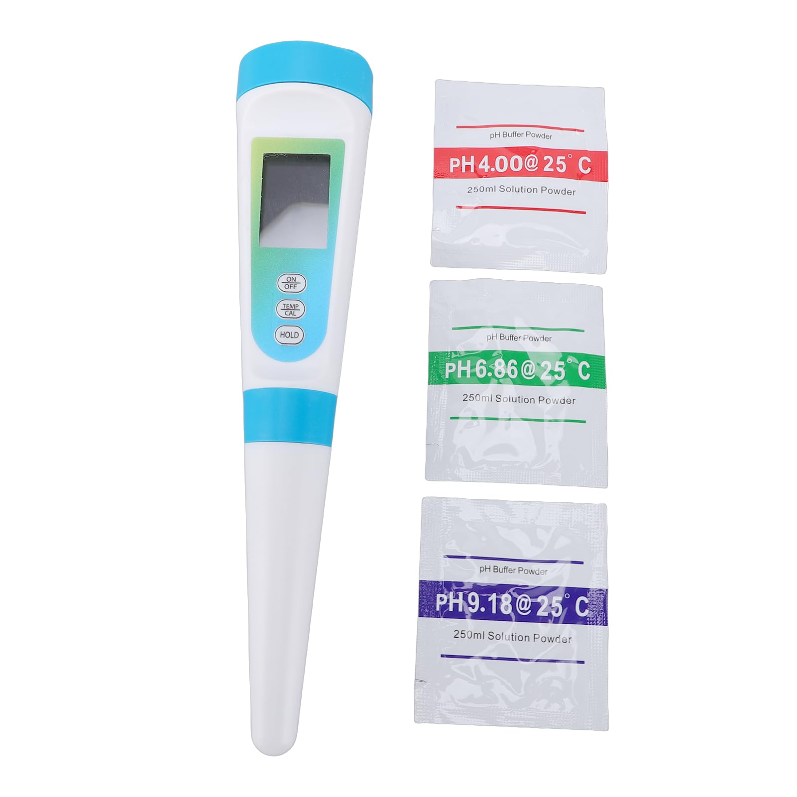Rengue Pluma Medidora de PH, Compensación Automática de Temperatura Probador de PH Rango de de 0,00 a 14,00 con Función de Retención LCD y Kit de Calibración para Fermentación de Alimentos Prueba de