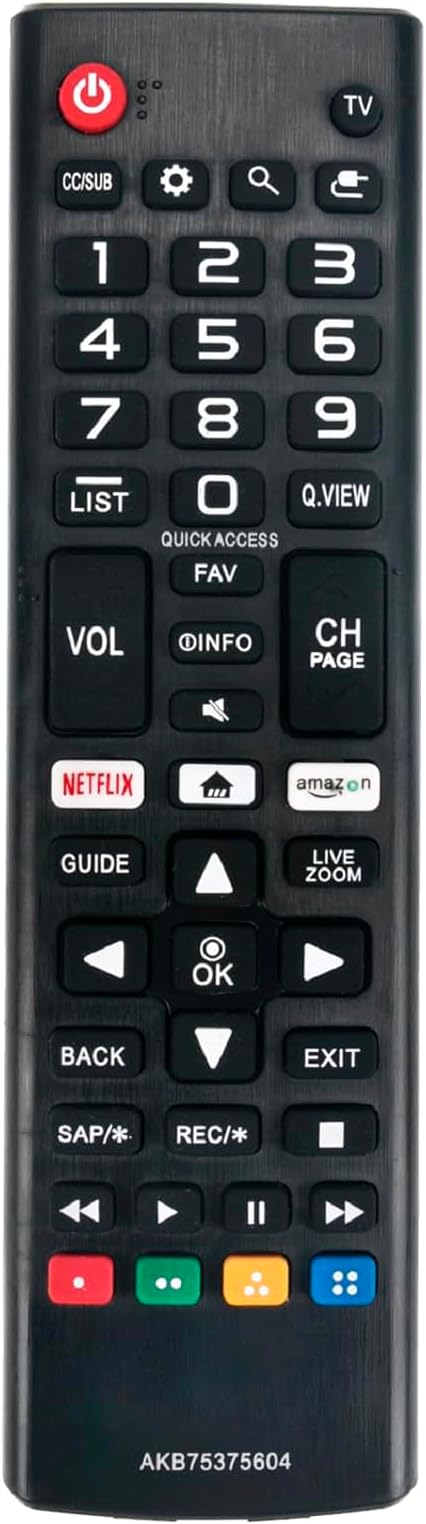 New AKB75375604 Replaced Remote fit for LG Smart TV 43UK6090PUA 49UK6090PUA 5...