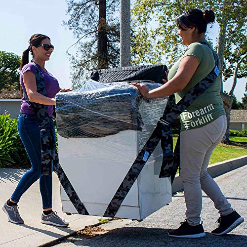 Forearm Forklift FFHVPUC Harness 2-Person Shoulder Lifting and Moving System for Furniture, Appliances, Mattresses or Heavy Objects up to 800 Pounds, Urban Camo Special Edition