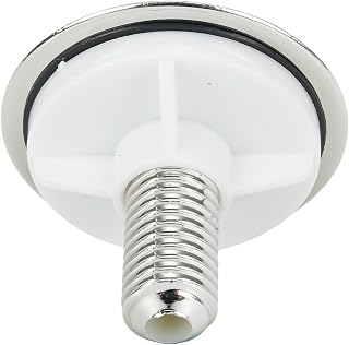 Tapón para grifo de fregadero de cocina ABS, 49 mm, cromado, para agujeros de desbordamiento de lavabo (16-35 mm), ajuste sin herramientas, compatible con Stan