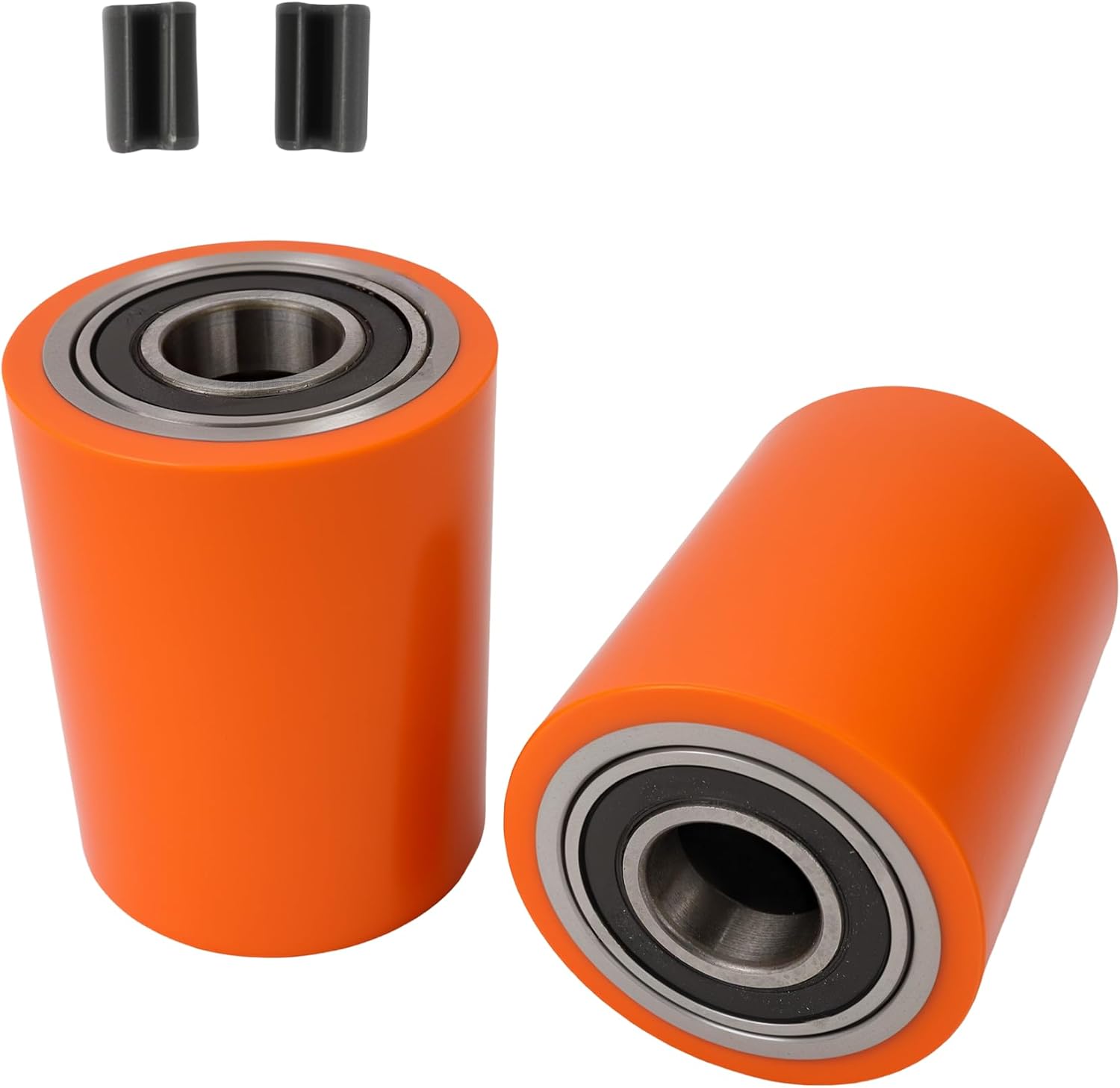 Flecto Load Wheel Kit (Set of 2), Compatible with Toyota 8HBW23 Electric Pallet Jack, Heavy-Duty Polyurethane Lift Truck Wheels
