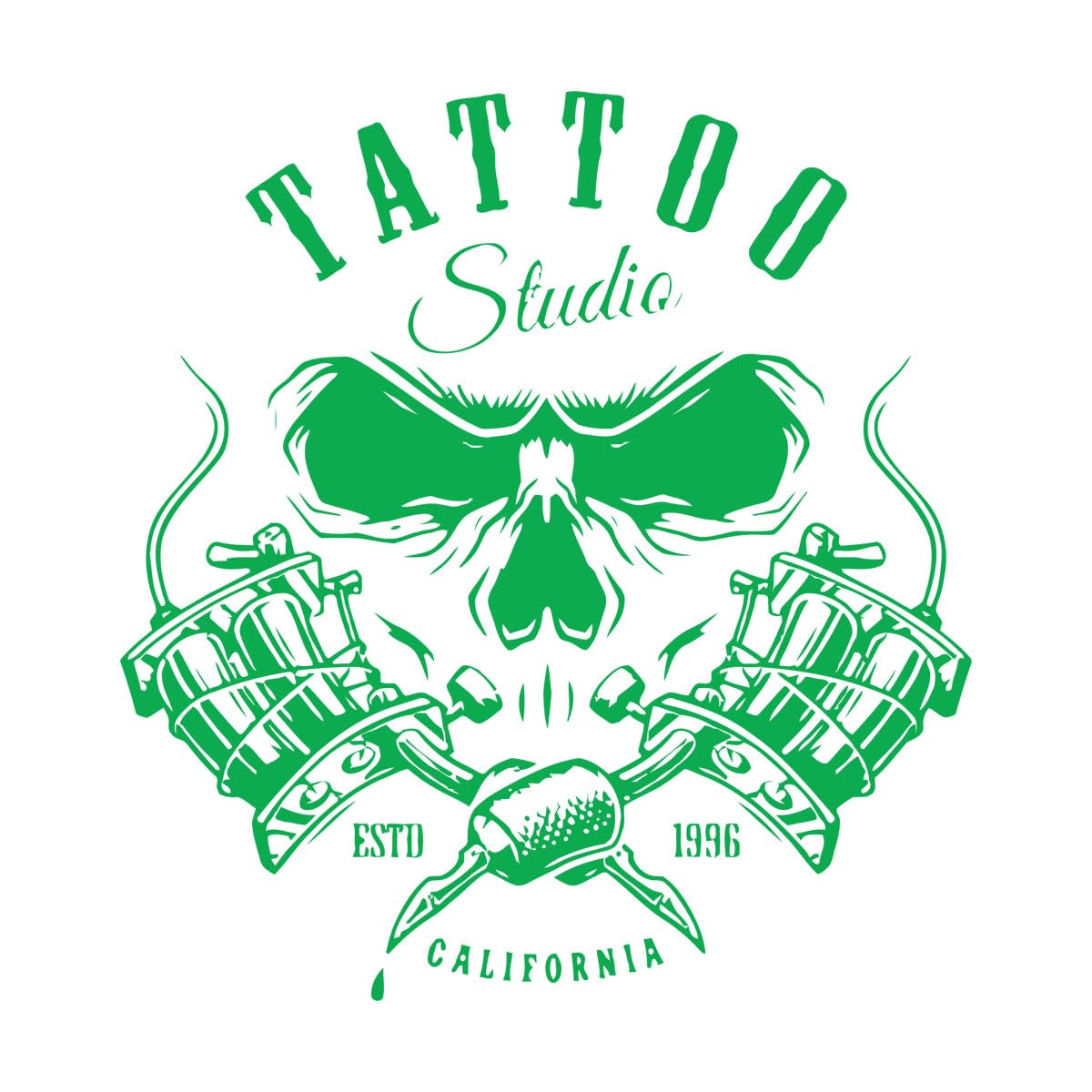 Tattoo Salon Logo Wall Decal Tattoo Shop Art Mural Studio Vinyl Sticker Salon Store Sign Window Home Poster Wall Decor Large - 67x70cm โ image 1