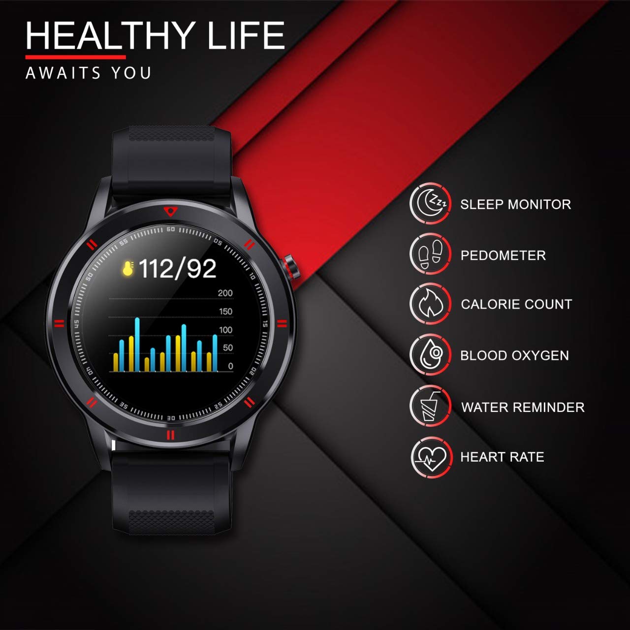 Aqfit w15 smart watch Clearance