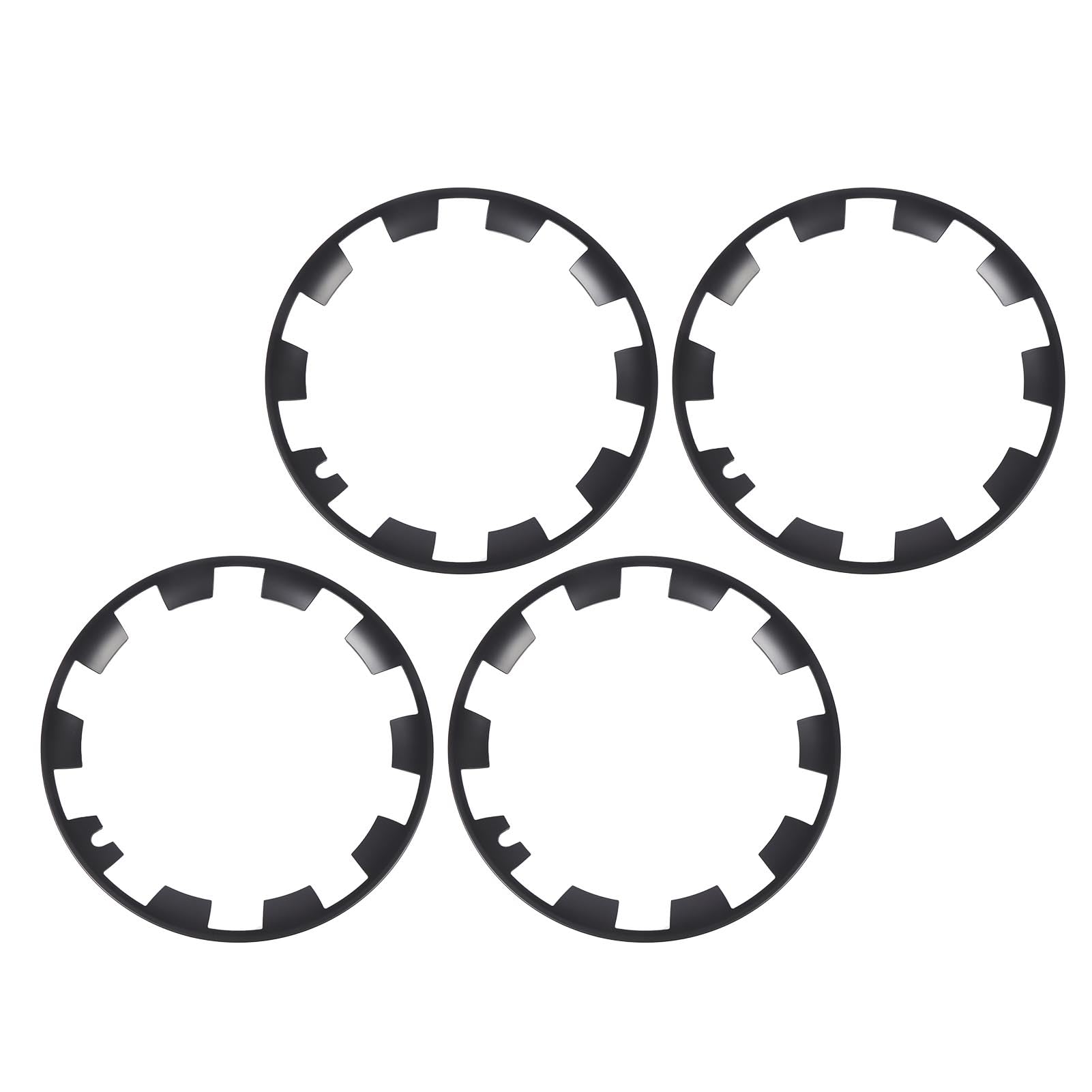 Bnineteenteam Induction Felgenschutz-Abdeckungsset, Stilvoller, Mattschwarzer, Hochfester Zierring für Felgen, Geeignet für 20-Zoll-Räder, 4-teilig