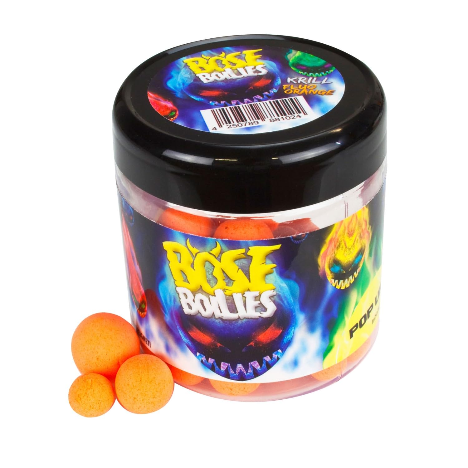 Sessionpack Böse Boilies im Eimer – Karpfen Köder-Set inkl. Pop-Ups, Dip & Camouflage Futtereimer – 18mm Boilies für Karpfen – Diverse Sorten – Erhältlich als 2,5kg & 5kg