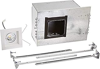 WAC Lighting MT-3LD111NA-F927WT Mini Multiple LED Single New Construction Housing with Trim and Light Engine 2700K Flood White, 25Â° Beam Angle