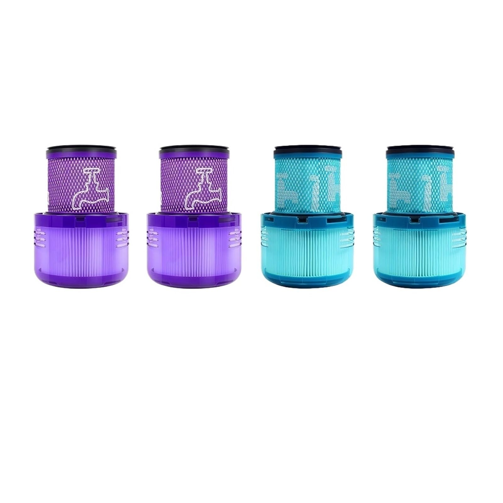 Pieza accesoria for dispositivos de vacío, Compatible con Dyson, V11 V15 Detect, repuesto de limpieza de filtro lavable for aspiradora(4PCS-A)
