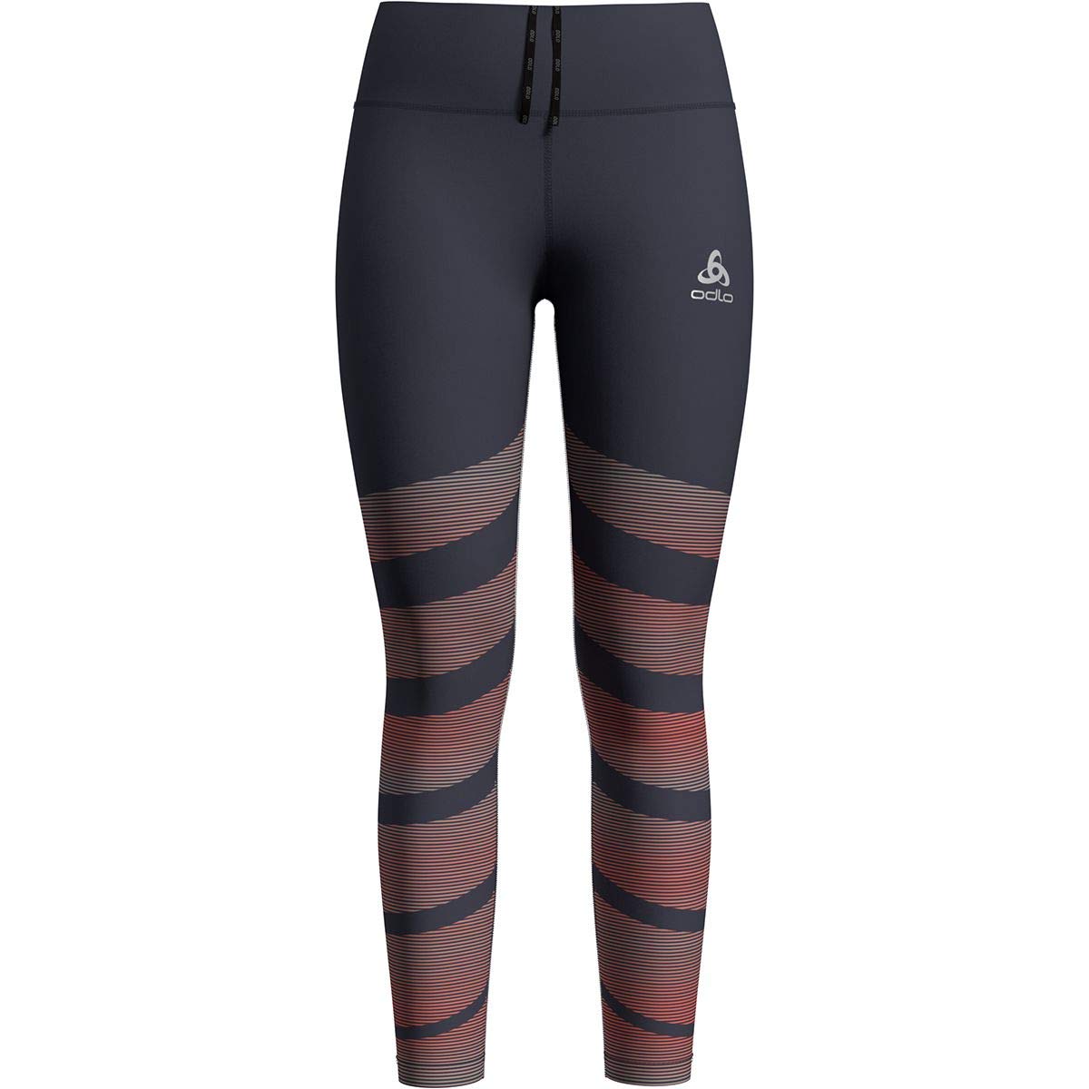 Odlo Tights Zeroweight Women' S Leggings - Odyssey Grey - Placed Print Ss20, X-Small