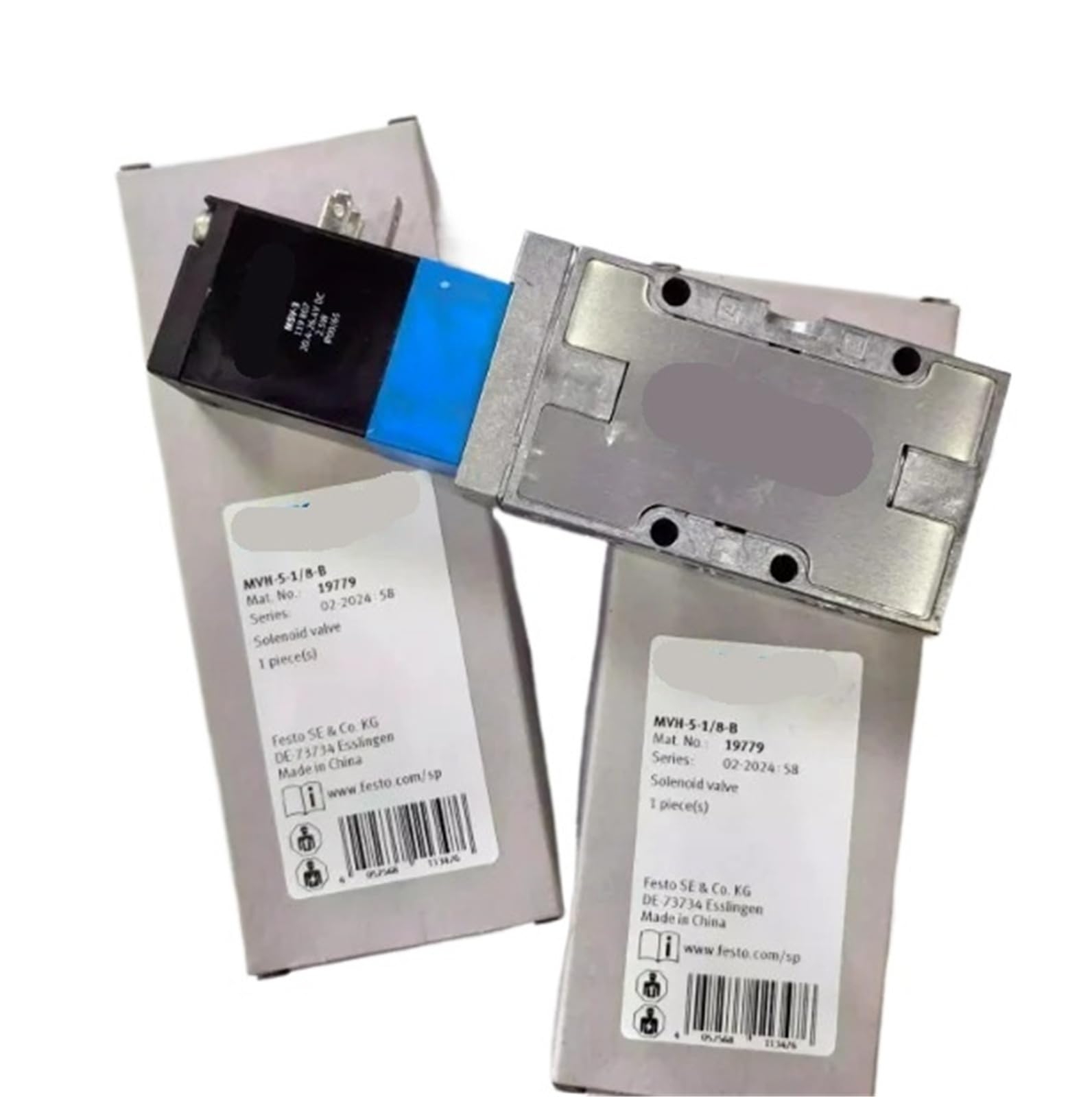 Electrovanne MVH-5-1/8-B 19779 pour système pneumatique industriel