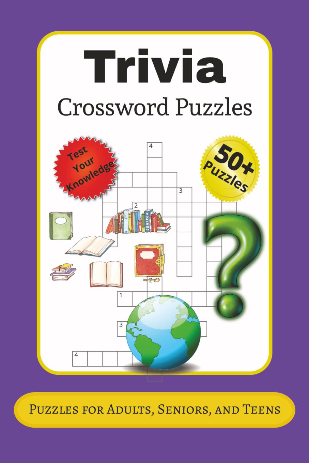 Trivia Crossword Puzzles: Crossword Puzzles with Easy-to-Read Print about Trivia | 6x9 inches, 120 pages | 60 Puzzles … Gift for Vacations, Holidays, and Relaxation