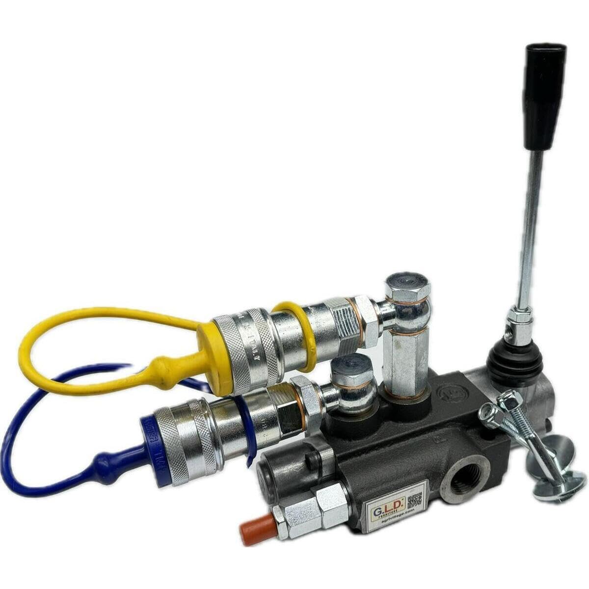 Hydraulikverteiler 40 L/min, 2 Sektionen Doppeltwirkend Mit 2 Hebeln – Modell 02P40 Für Traktor & Co. Hydraulikventil 2 Hebel Hydraulikverteiler 40 L/min, 2 Sektionen Doppeltwirkend Mit 2 Hebeln – Modell 02P40 Für Traktor & Co. Hydraulikventil 2 Hebel