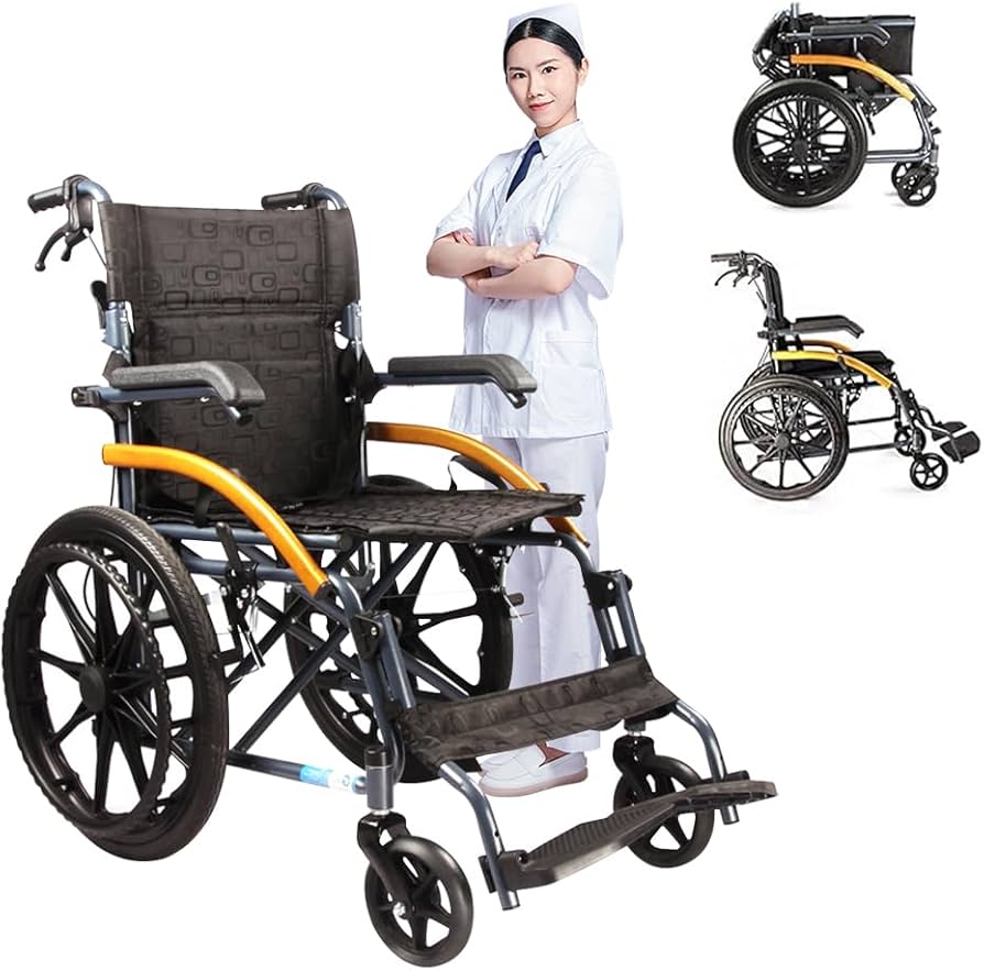 Amazon | 自走用車椅子 介助車椅子 自走介助兼用車いす コンパクト