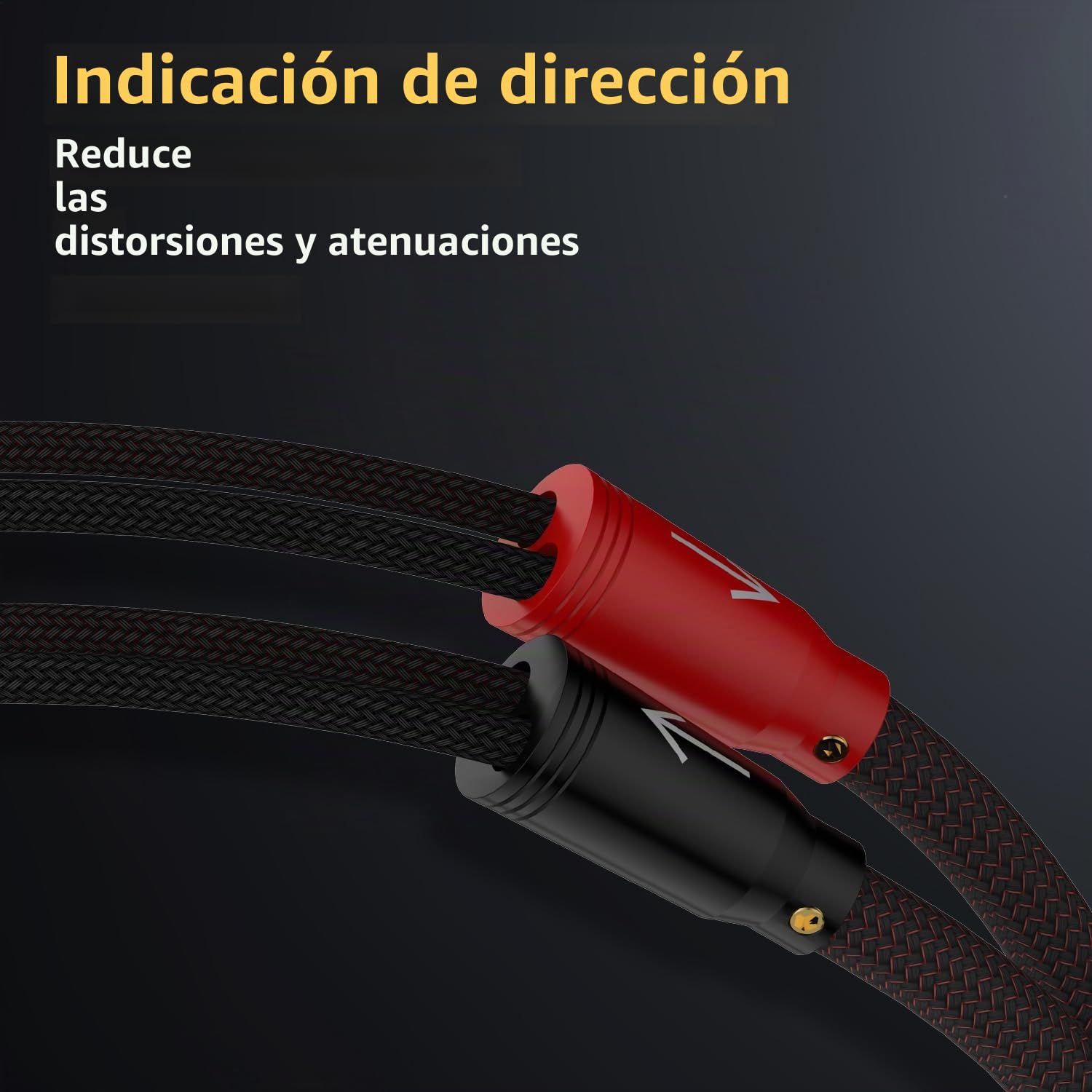 1 par de 2 m de cable de altavoz HIFI con conectores banana BFA