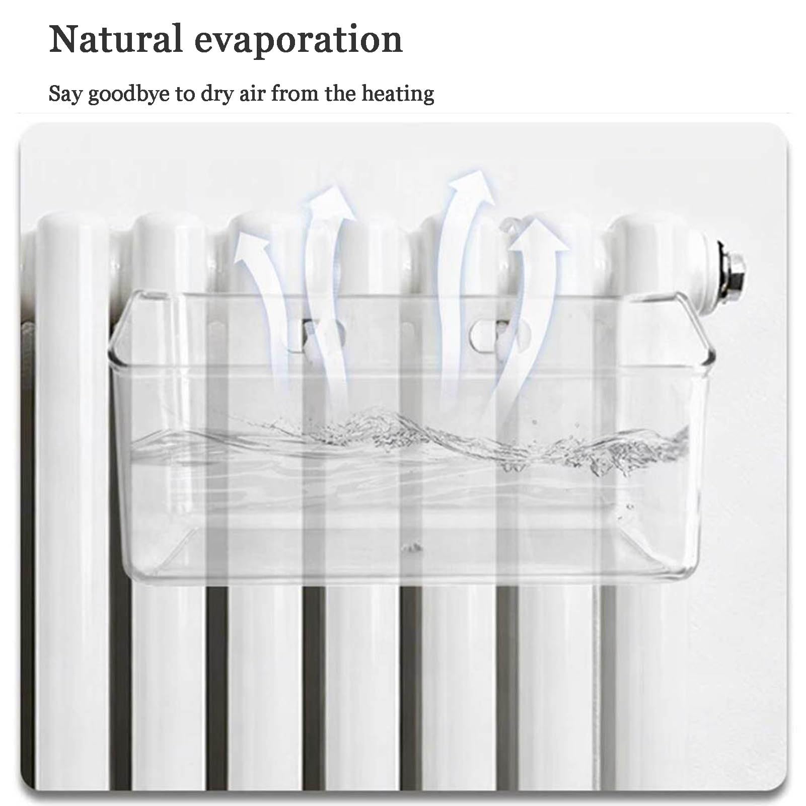 Umidificatore da Termosifone Senza Alimentazione Elettrica Indicatore Livello Dell'acqua Trasparente Serbatoio Universale per Termosifoni per Uffici WXQTM