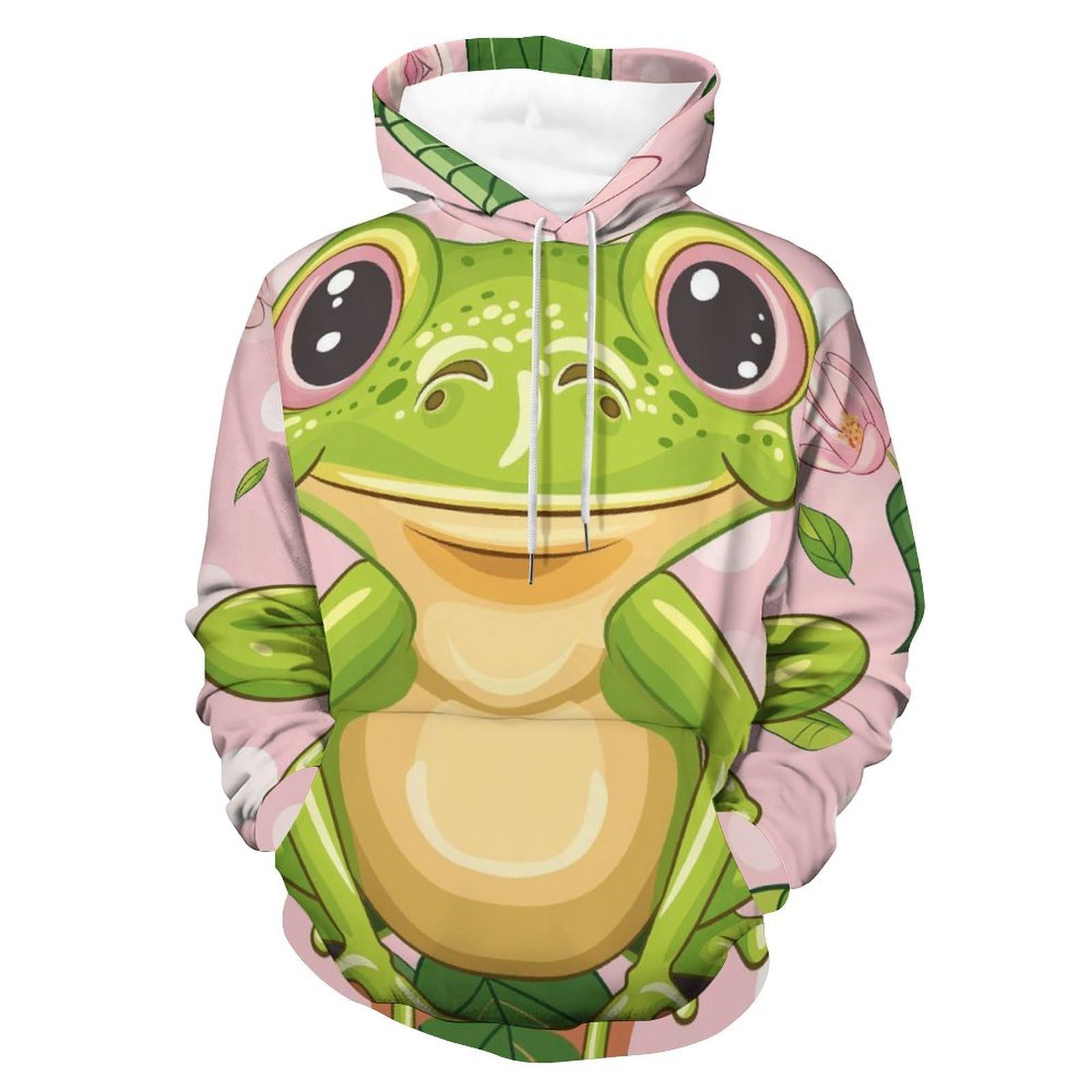 Sweatshirt Pullover Grenouille avec Capuche Ajustable Taille S - 8