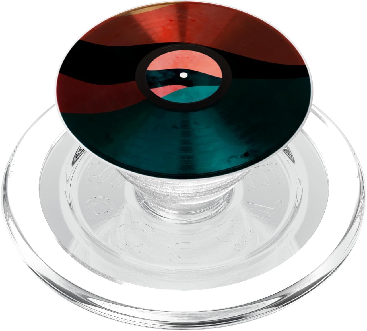 Retro Vinyl Record LP Abstract Art Vintage Design PopSockets PopGrip for MagSafe