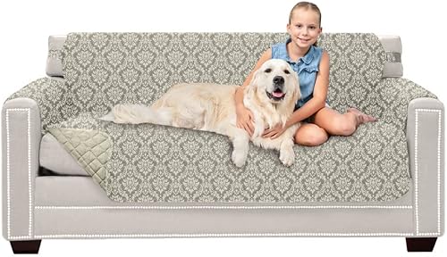 Miniatura 146 de Sofa Shield Funda Deslizable Patentada para Sofá Seccional, Protector de Cojín, Diseño de EE. UU. Reversible Resistente a Manchas y Desgarros de