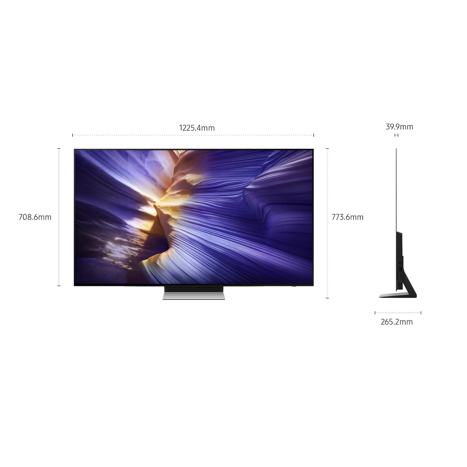 Samsung Smart TV 55" S90F OLED QE55S90FAEXZT 4K Vision AI, DVB-T2, Wi-Fi, Nero