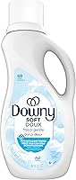 Vista 9 de Suavizante líquido para telas Downy Free & Gentle, 44 fl oz, 60 cargas, hipoalergénico, acondicionador de tela líquido apto para pieles sensibles