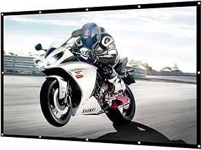 ZHSHML TYYJY Projector Screen 100 120 150 Inch Canvas Anti crease White Projection Screen Foldable 169 LED Porjector Curtain Size 150 inch