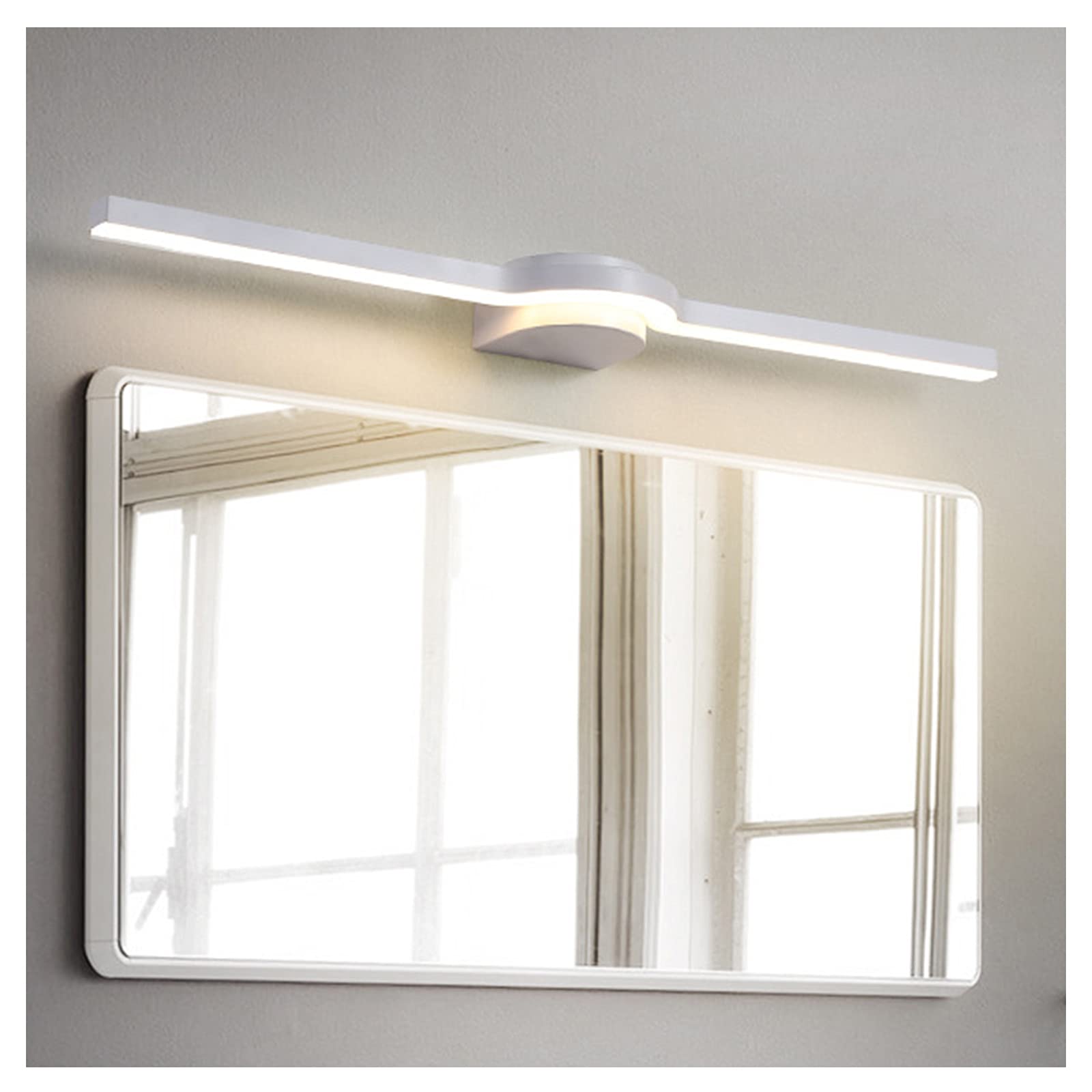 Lampe miroir LED 61cm blanche étanche pour applique murale chambre
