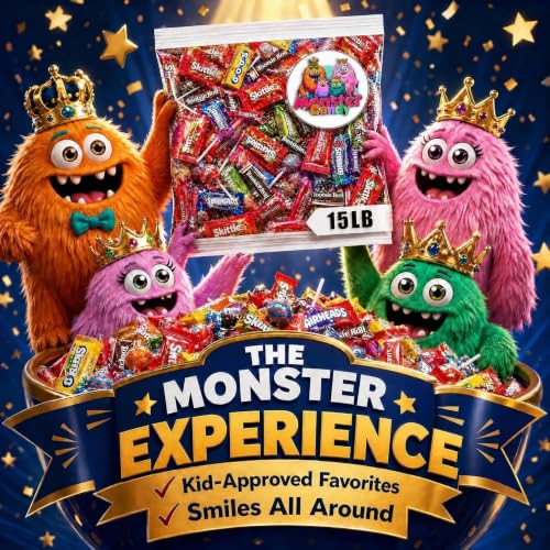 Image of Party Favor Candy Mix - 15 lb Stuffers Candy Bulk - Goodie Bag Stuffers for Kids Party Favors - Candy Variety Pack - Bulk Candy Bags - Bulk Candy Individually Wrapped Candies - Parade Candy - July 4th