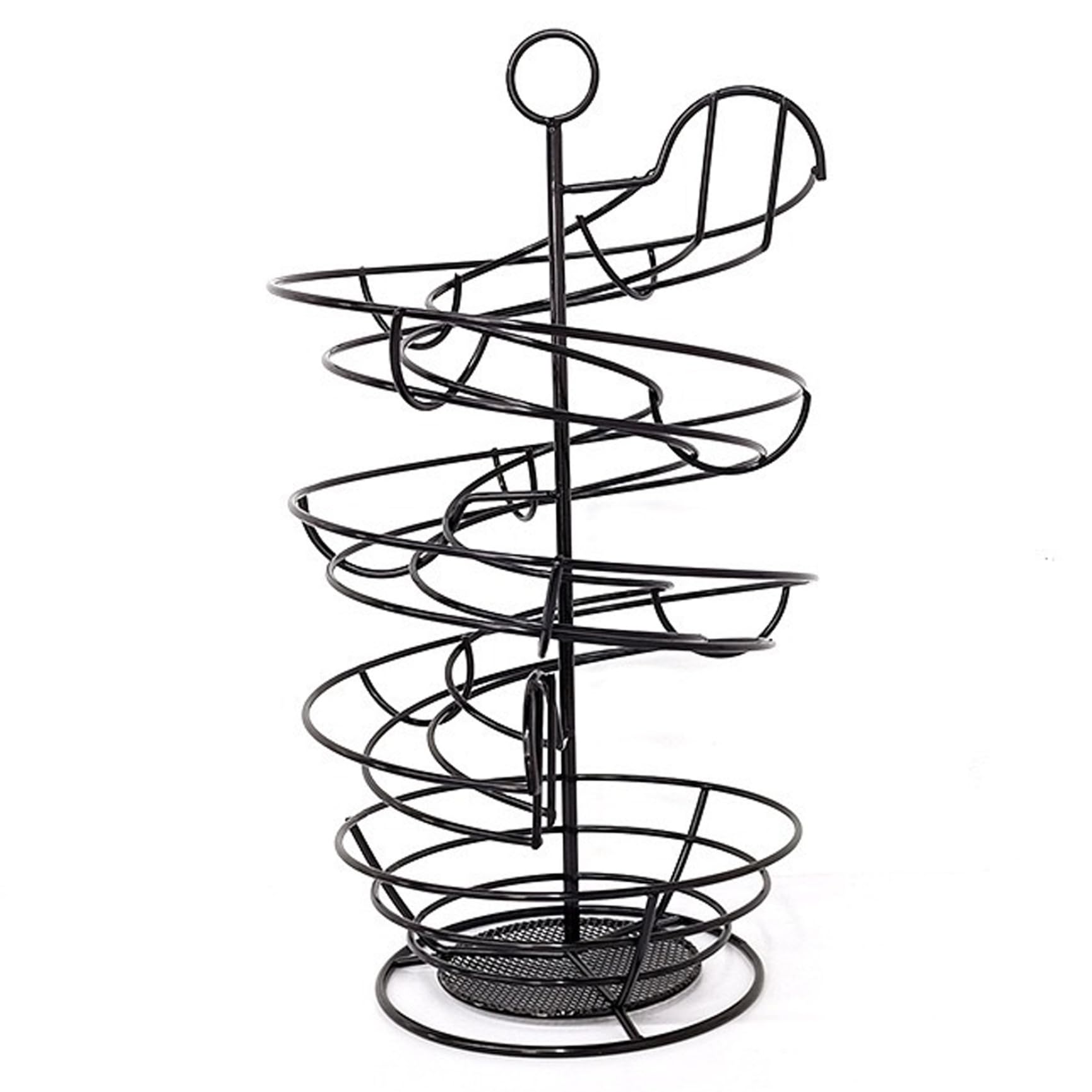 Soporte para huevos en espiral que elimina el desorden de los cartones en la encimera