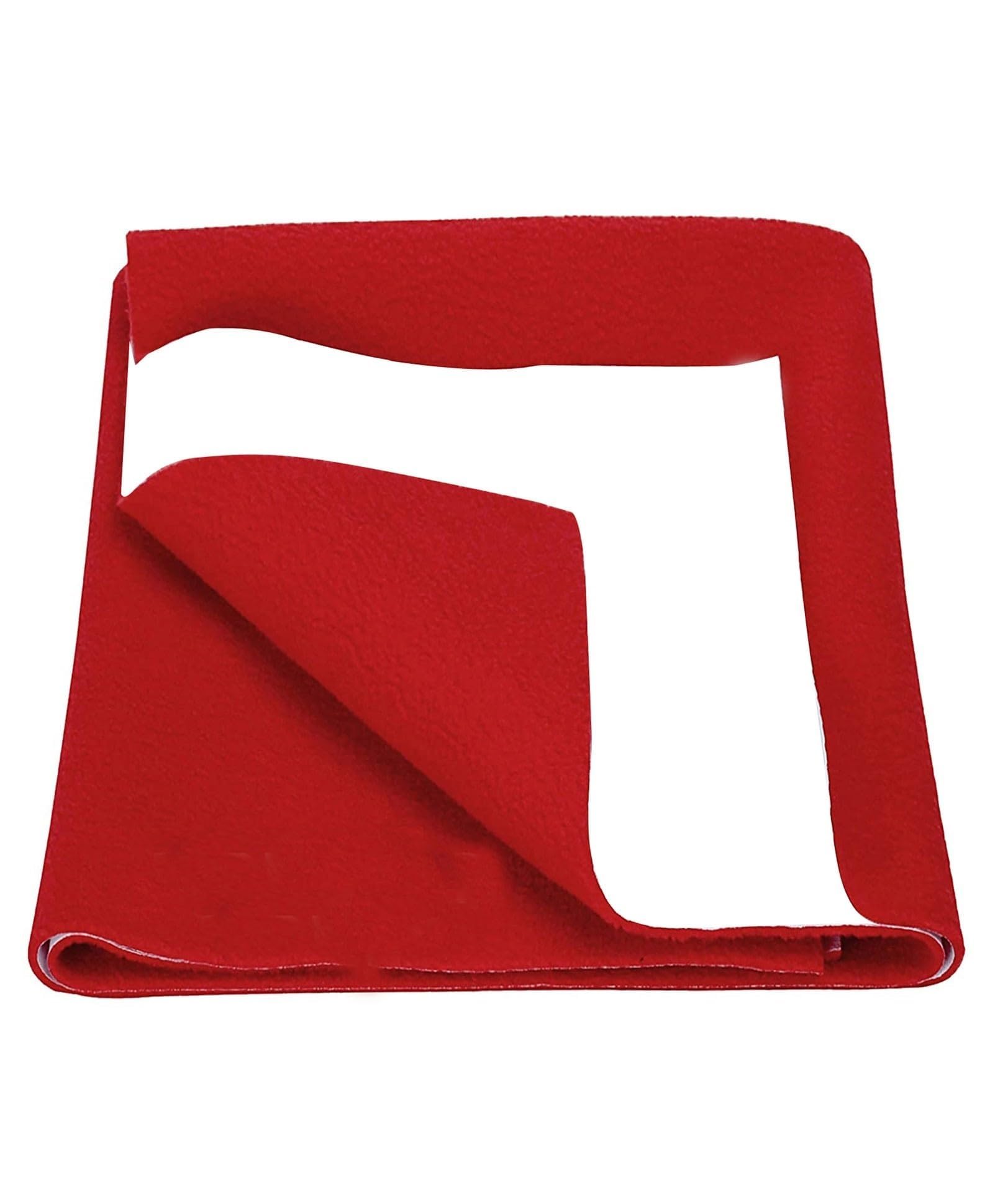 Adim's Waterproof Bed Protector Sheet, Breathable, Anti-Piling Fleece, Extra Absorbent, Quick Dry, Washable, for Kids and Adults, Red, Small 70x50 cm-picture-29