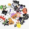 Chenkou Craft Random 20pcs Mix Lots Resin Flatback Flat Back Halloween Craft Embellishment Wizard Pumpkin Lantern Ghost Spider Skull Castle+Clear Box (20) #1