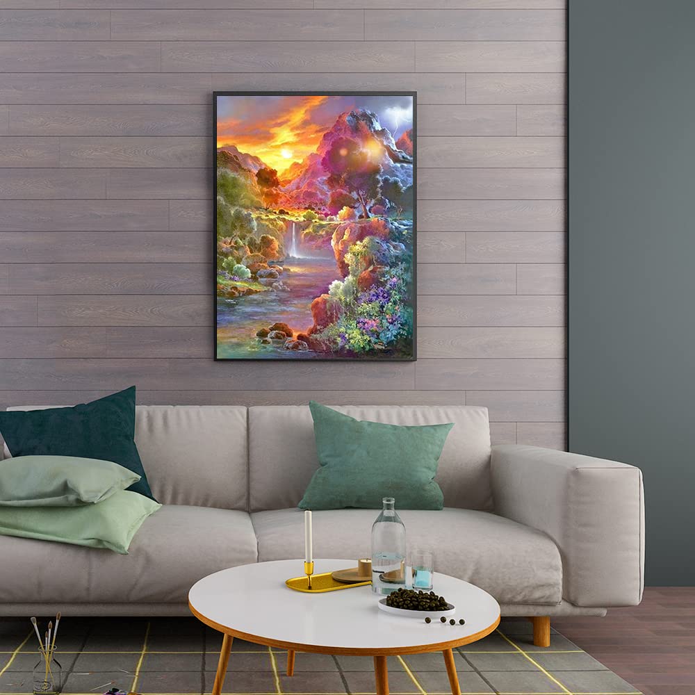 DCIDBEI DIY Diamond Painting Herbst-Landschaft, 50 X 40 Cm – Komplettes Set Mit Strasssteinen & Zubehör