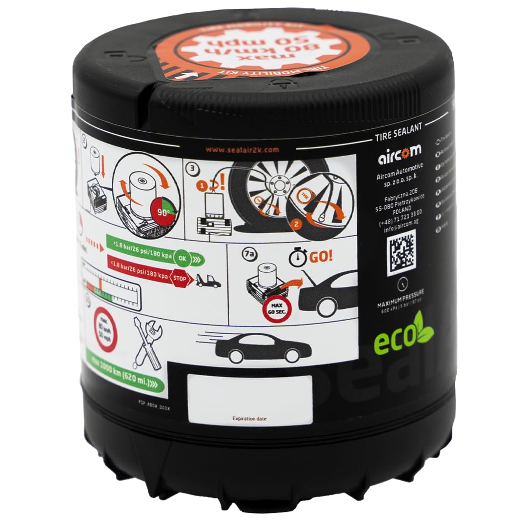 Aircom Tire Mobility Kit with Spare Bottle 350 ml
