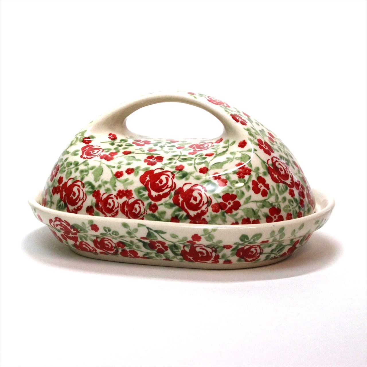 Amazon | ポーランド食器 ポーリッシュポタリー バター＆チーズ