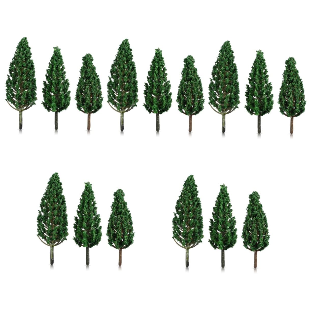 TOYANDONA 120 Piezas Árbol Pequeño Árboles Modelo Árboles De Cedro Modelo Árbol De Tren Falso Decoración De Árboles Artificiales Árboles En Miniatura Pastel Modelo De Suministros El Plastico