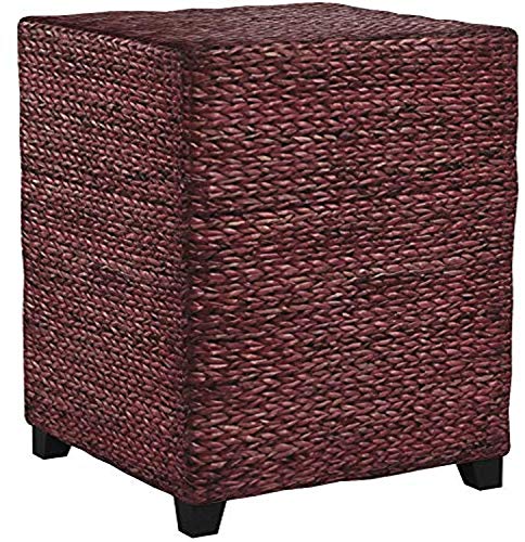 Oriental Furniture Rush Grass Square Coffee Table - Mahogany Oriental Furniture Rush Grass Square Coffee Table - Mahogany